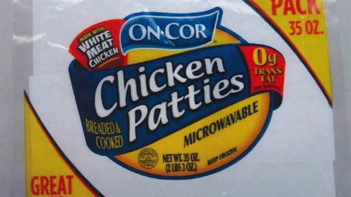 The problem was discovered when the firm received notification of three consumer complaints mentioning firm blue plastic in their product.