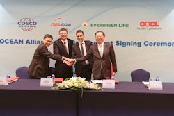 Members of the Ocean Alliance announce the signing of an agreement, called the Day One Product.