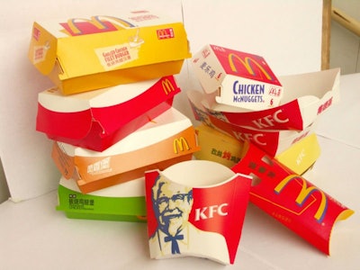 The U.S. Food and Drug Administration is amending a food additive regulation to no longer authorize the use of two long-chain perfluorinated compounds (PFCs) used in “grease-proof” food packaging.