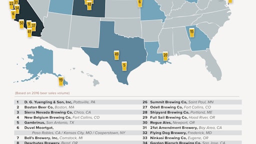 Top 50 Craft Breweries 2016 Map 58c99428a2c33