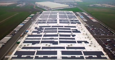 In April, Amazon announced it is installing solar panels on 15 fulfillment centers this year, enough to generate up to 41 megawatts of power, and plans to expand to 50 of its sites by 2020.