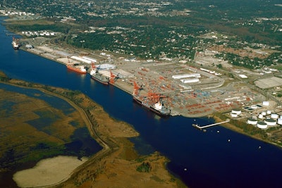 Wilmington North Carolina port aerial view 5a0f0a3b82b58