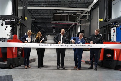Pictured from left to right: Theresa Foxley, president & CEO, EDCUtah; Andreea Radu, general manager, Clearfield Campus, Americold; Fred Boehler, president & CEO, Americold; Mark Shepherd, mayor, City of Clearfield, Utah; and Bill Sanders, senior vice president operations, Americold.