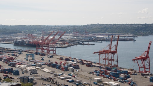 Seattle Container Port Seen From Smith Tower 5a2ea3e2b7771