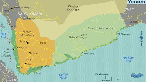 Yemen Regions Map