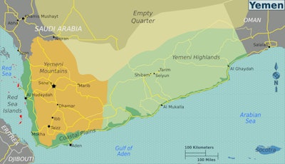 Yemen Regions Map