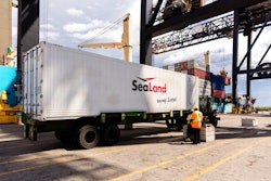 Sealand Reefer Container At Port Everglades Fl