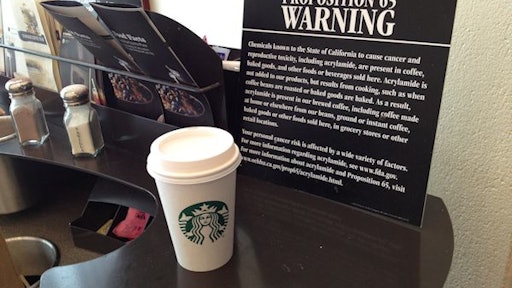 Coffee Companies Battle California Over Cancer Warning Labels | Food Logistics