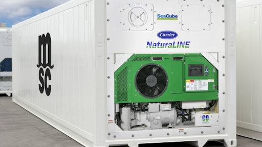 MSC will lease 2,000 Carrier Transicold NaturaLINE reefer containers from SeaCube Containers to supplement its fleet.