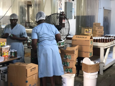 King Pepper’s mostly female workforce (90 percent) currently operates out of a warehouse that was repurposed from a daycare center built during Jamaica’s garment industry heyday.