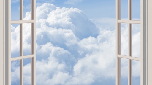 Clouds Window Frame Open Seen Through Window Scene Through Window Fluffy White 1022996