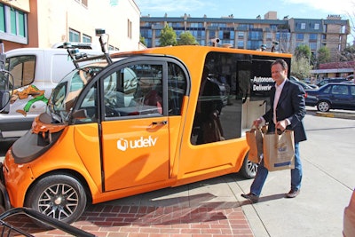 A sophisticated ultra-low latency system provides Udelv with the ability to take human control of its autonomous vehicle from hundreds of miles way.