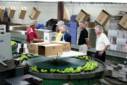A packing house at Valley Fruit in Wapato, Washington.