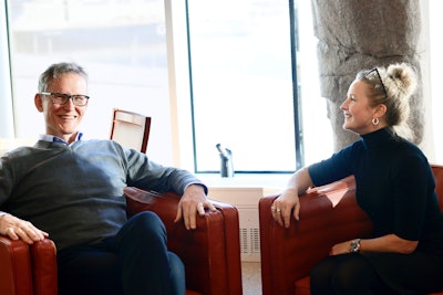 From left, Kezzler CFO Per Richard Olsen and CEO Christine Charlotte Akselsen