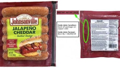 Recalled Johnsonville Smoked Sausage 660x374