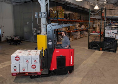 Reach Fork® Truck In Chow Warehouse