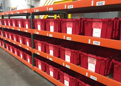 Id Label Totes On Shelves