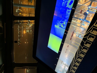 Sea Machines Robotics’ AI-powered situational awareness and advanced perception system in use on a containership.