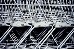 Aluminum Black And White Business Cart 264529