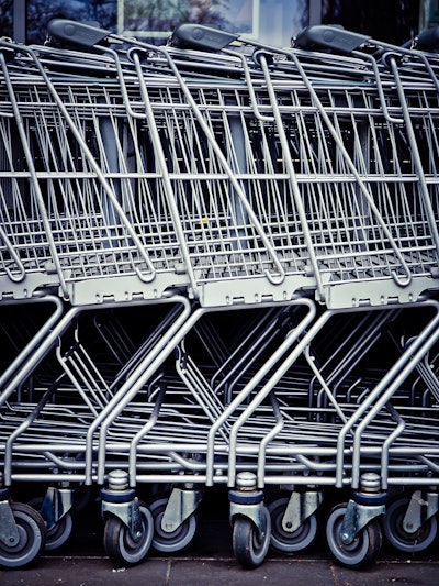 Aluminum Black And White Business Cart 264529