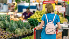 Woman Standing Beside Pineapple Fruits 2292919