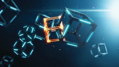 Blockchain Stock Image Cubes
