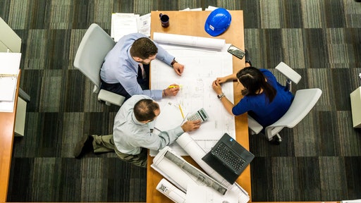 Stock Meeting At Table