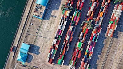 Aerial View Photography Of Container Van Lot 1427107