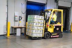 Man Riding On Yellow Forklift 1267329