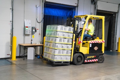 Man Riding On Yellow Forklift 1267329