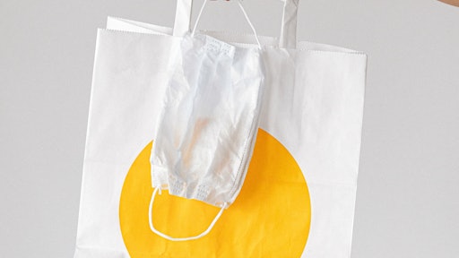 Person Holding Paper Bag And Face Mask 3987245