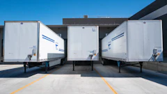 Three White Enclosed Trailers 1267325
