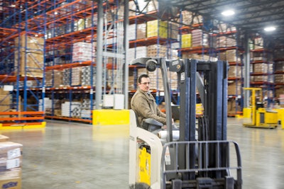 Legacy Foodservice Alliance Forklift Warehouse Photo