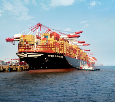 MSC introduced a new class of 23,000-plus TEU ships, led by MSC Gülsün, said to be the largest container ship in the world, with the lowest carbon footprint by design.