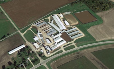 Aerial photo of the Statz Brother’s farm.