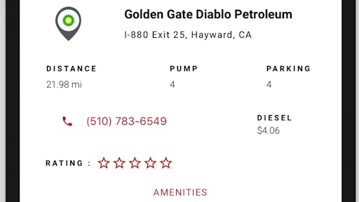 Trucker Tools Mobile App Truck Stop Guide Details