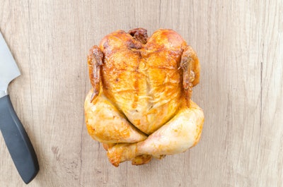 Calories Chicken Chopping Board Cooked 616353