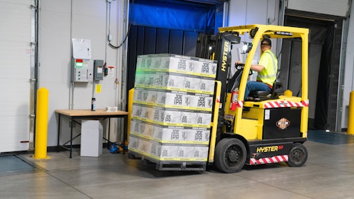 Man Riding On Yellow Forklift 1267329