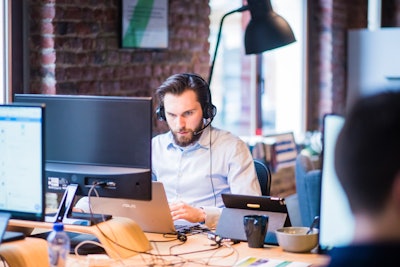 Selective Focus Photo Of Man In Official Shirt Sitting In 2451645