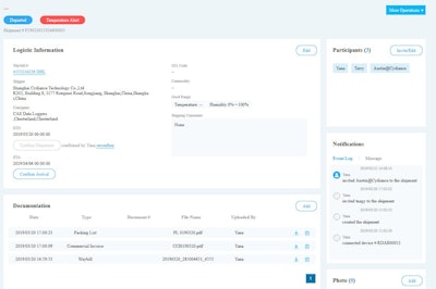 On-line tracking platforms can give real-time updates on where food is and what temperature it is being transported.