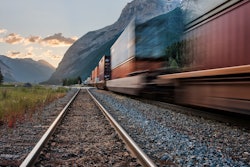Passing Train On The Tracks 1598075