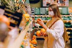 Woman Wearing Mask In Supermarket 3962294