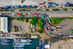 Stock Ariel Port Footage