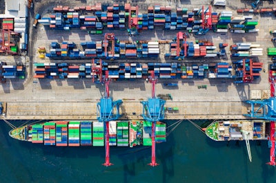 Birds Eye View Photo Of Freight Containers 2226458