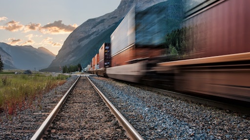 Passing Train On The Tracks 1598075