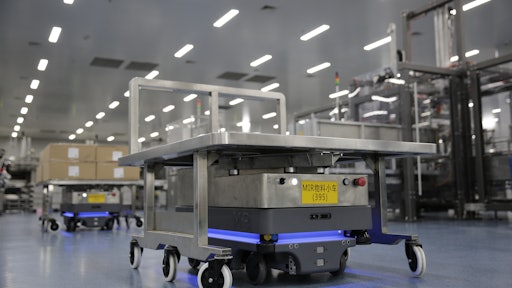 AMRs benefit the full value chain of the CPG production line with built-in sensors, cameras and intelligent software to navigate efficiently and safely around workers and equipment.