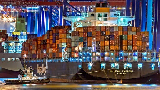 Stock Cargo Ship