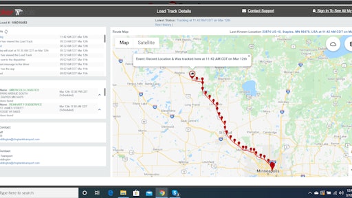 Trucker Tools Load Track Details In Sc