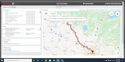 Trucker Tools Load Track Details In Sc