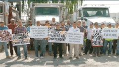 Trucker Protest California Trucking Association